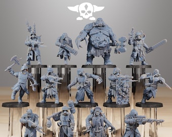 Station Forge Corrupted Guard Kill Team Proxy 28m minitures Tabletop RPG Wargaming Gift for Him/Her Tabletop 25mm/28mm/32mm