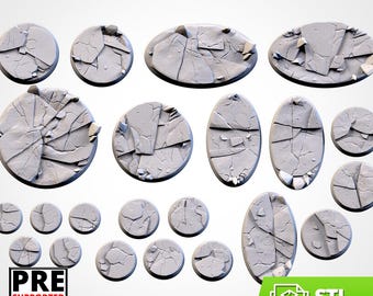 Bases FROZEN 28mm 32mm 40mm tabletop resin printed