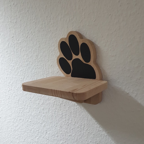 Stufe für Katzen Kletterwand/Wandkratzbaum/Catwalk 20x15cm handbemalt