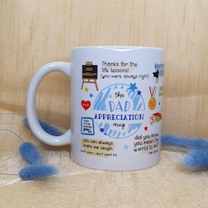 Dad Mug, Father&#39;s Day Gift, Dad Appreciation Mug, Dad Birthday Gift, Gift for Dad, Dad Coffee Mug, Dad Christmas Gift, Dad Gift Mug