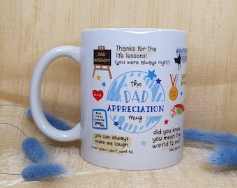 Dad Mug, Father's Day Gift, Dad Appreciation Mug, Dad Birthday Gift, Gift for Dad, Dad Coffee Mug, Dad Christmas Gift, Dad Gift Mug