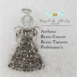 Asthma, Brain Cancer,  Parkinsons, Awareness Angel Suncatcher / Ornament