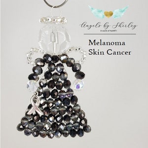 Melanoma, Skin Cancer, Awareness Angel Suncatcher / Ornament