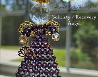 Recovery Sobriety Awareness Angel Suncatcher