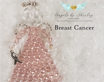 Breast Cancer Awareness Angel Suncatcher