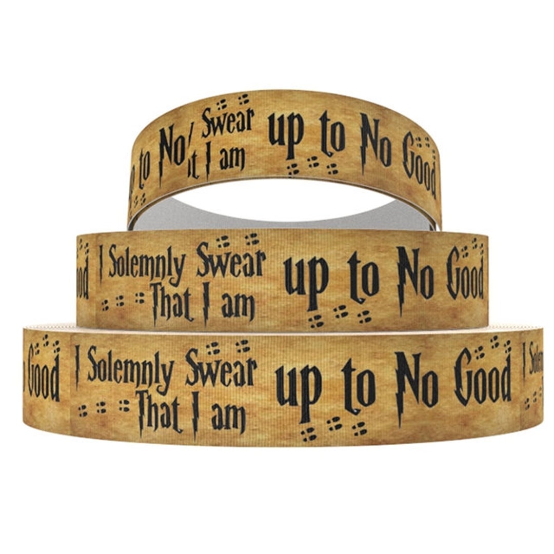 Wizard Solemnly Swear Grosgrain Ribbon 10/16/22/38mm Widths 1m 2m 5m ...