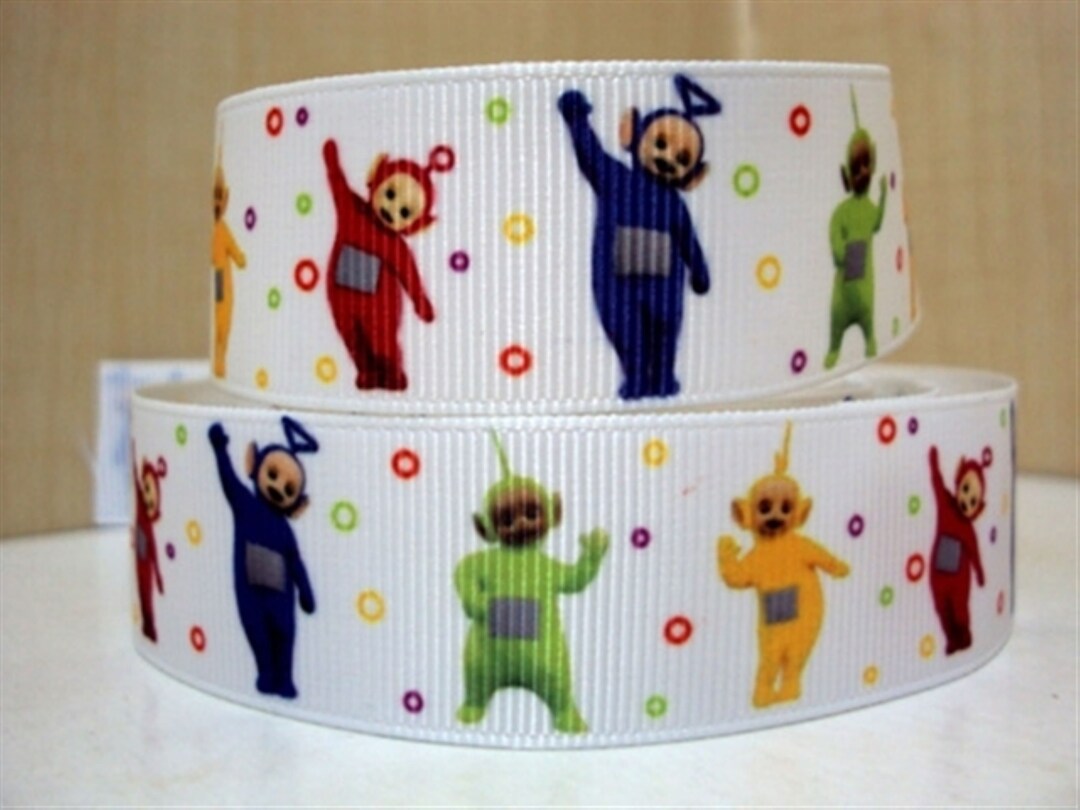 Teletubbies Grosgrain Ribbon 25mm Wide 1m 2m 5m Lengths White - Etsy