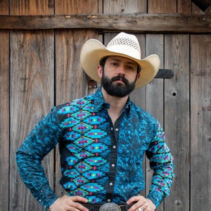 90s vintage Rockmount Ranchwear southwestern cowboy shirt M