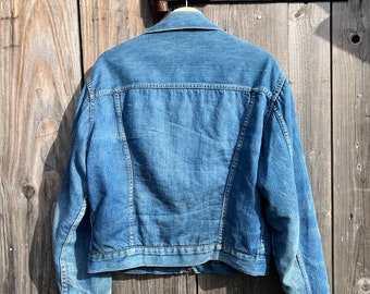 50s/60s Vintage Montgomery Ward 101 Denim Jacket Blanket