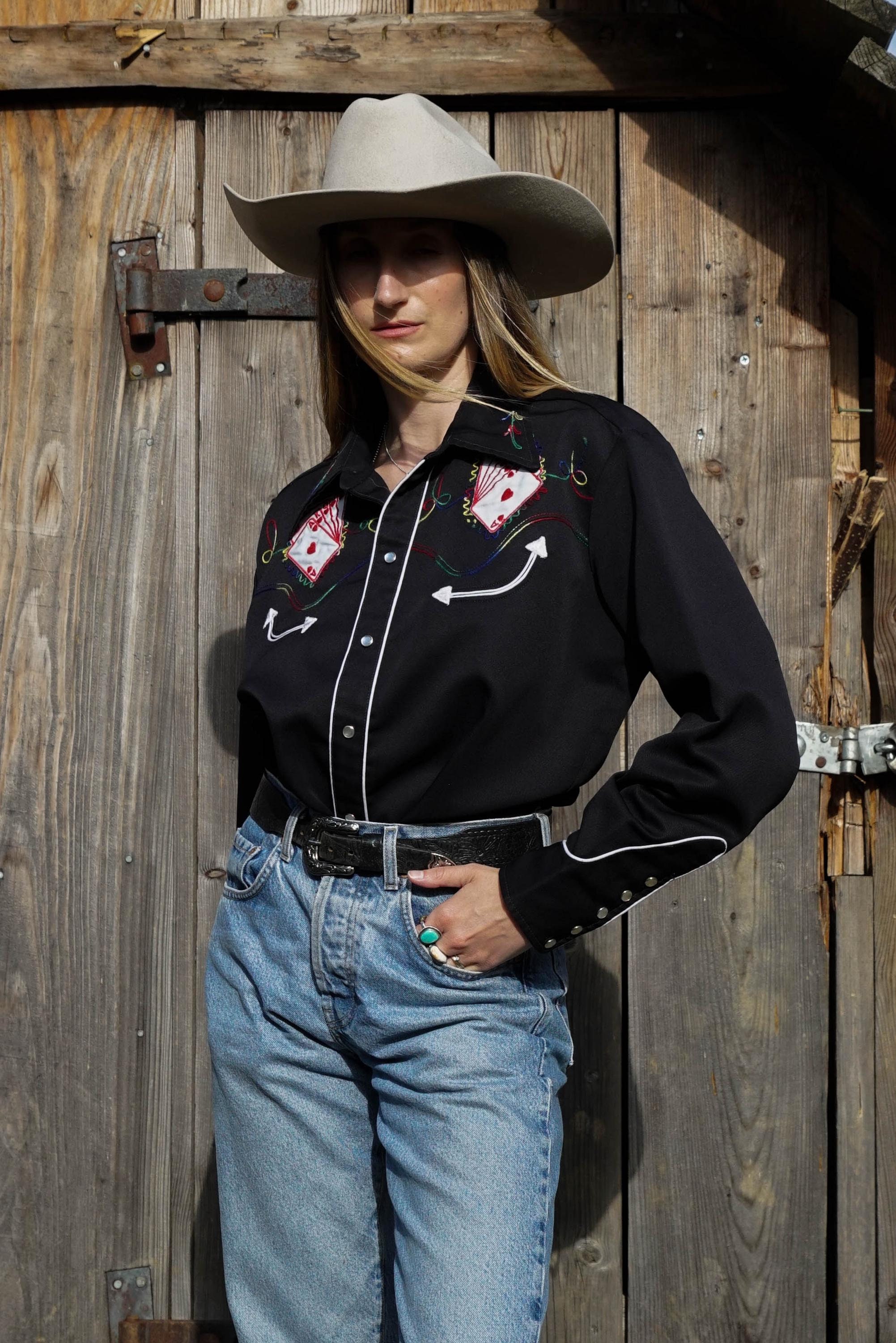 1970s Vintage H Bar C California Ranchwear Black Western