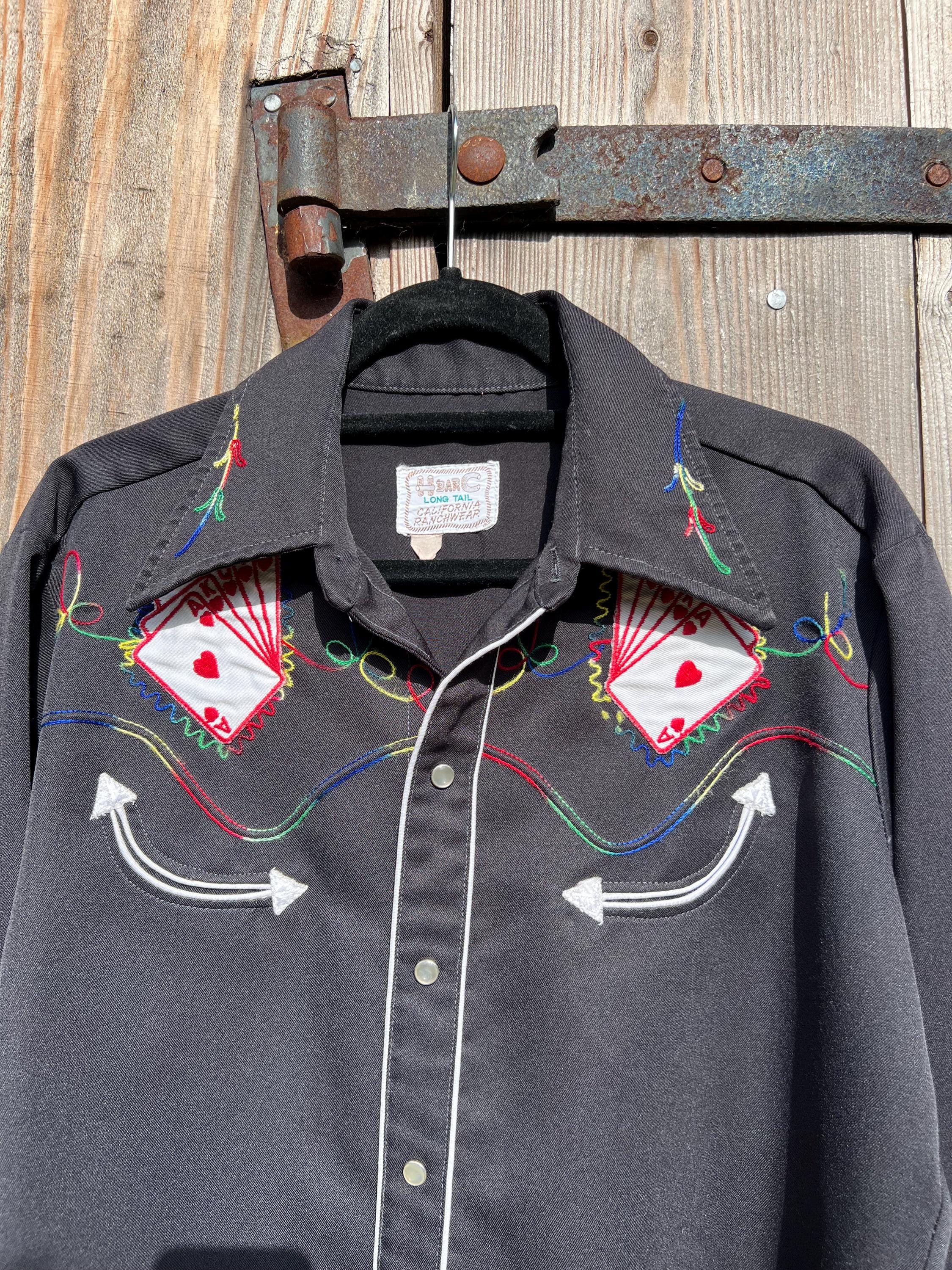 1970s Vintage H Bar C California Ranchwear Black Western