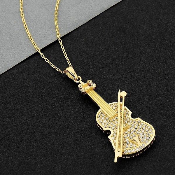 Violin Necklace Etsy