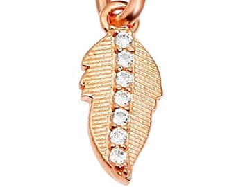 Gold necklace, Feather necklace, unique necklace, leaf necklace, delicate necklace, style, feather pendant