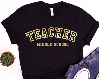 Middle School Teacher Shirt ,Middle School Teacher Gift, Back to School Shirt, First Day Of School Shirt, Hello Middle School Shirt