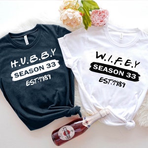 Hubby Wifey Shirts, Custom Season Shirt, Honeymoon Shirt, Just Married Shirt, Engagement Shirt, Wedding Shirts, Bridal Gift Engagement,