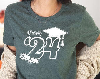 Class Of 2024 Shirt, Senior 2024 Sweatshirt, Graduation 2024 Shirt, Graduation Gift Sweatshirt, Senior 2024 Shirts, Grad Tee, Graduation Tee