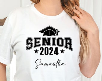 Custom Senior 2024 Shirt, Senior 2024 Shirt, Graduation 2024 Tee, Graduation Gift , Senior 2024 Sweatshirt, Senior Tee,Custom Graduation Tee