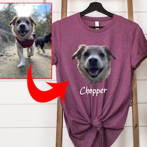 Chemise photo personnalisée pour chien, chemise pour chien personnalisée, chemise pour chat personnalisée, chemise cadeau pour maman, pyjama photo pour chien, chemise pour amoureux des chats, chemise pour amoureux des animaux de compagnie, maman chat