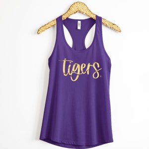Purple and Gold Foil Tiger Tank