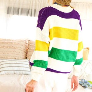mardi gras color block overalls