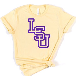 LSU Stacked Baseball Shirt