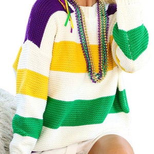 mardi gras color block