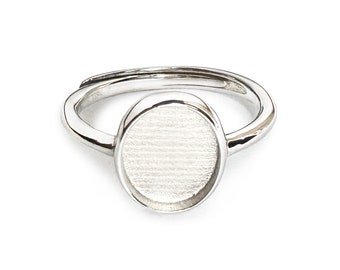 Milky Treasures Oval Ring (Only Ring) | DIY Breast Milk Jewelry Making Kit | Adjustable Size 6 to 10 | Breastfeeding Keepsake Kit | Gifts