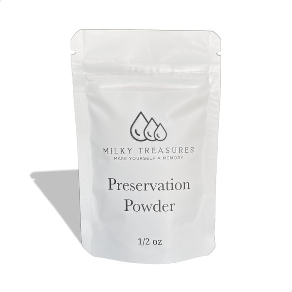 Milky Treasures Preservation powder for DIY Breastmilk Jewelry | Breastfeeding Keepsakes