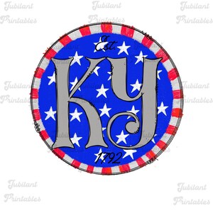 Kentucky 4th of July Png, Ky Png, Stars and Stripes, Sublimation Png, Red White and Blue, Kentucky tshirt, Ky Sublimation, Ky shirt Design