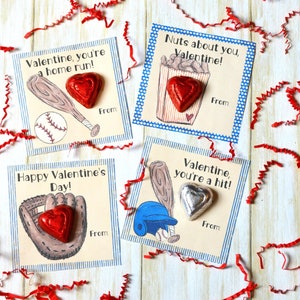 Honkbal Valentijnskaarten, afdrukbare Valentijnskaarten, jongen, Valentijnskaarten, klas VDay-kaarten, sportvalentijnskaarten, Valentijnstraktatiezaklabel
