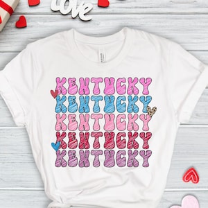 Ky Png, Kentucky Valentines Day png, Sublimation Design, KY Digital Design, Herzen, xoxo, VDAY Sublimation, Kentucky State