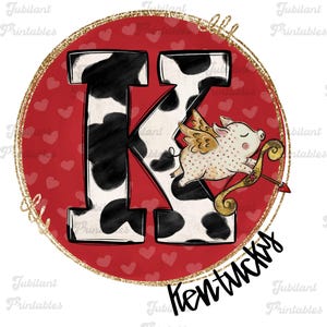 Ky png, Kentucky Valentijnsdag png, sublimatieontwerp, KY digitaal ontwerp, harten, xoxo, VDAY-sublimatie, staat Kentucky
