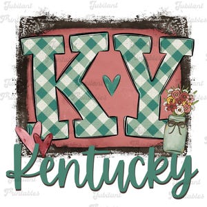 Ky png, Kentucky Valentijnsdag png, sublimatieontwerp, KY digitaal ontwerp, harten, xoxo, VDAY-sublimatie, staat Kentucky