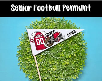 Senior Football Gift, Senior Mom, Class of 2027, Senior Night Gift, Custom Pennant, Boys Football Gift, Senior 2027 End of Season Gift
