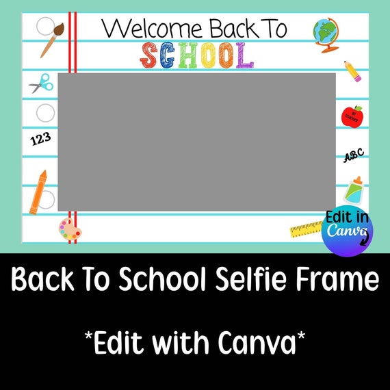Back to School Photo Booth Frame School Selfie Frame Etsy UK