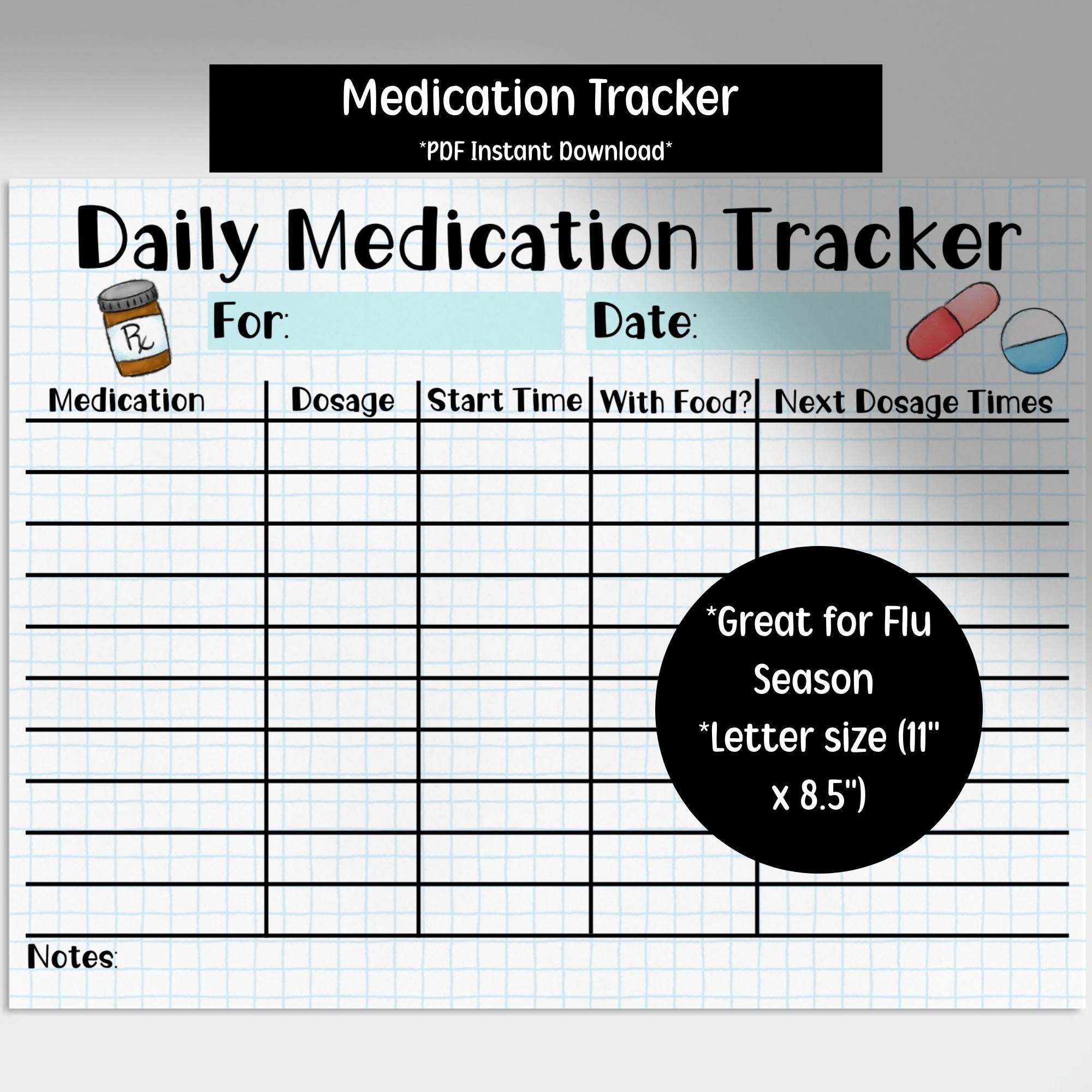 medication-tracker-medicine-chart-kids-medicine-chart-medicine-schedule-pill-log-vitamin-tracker-fillable-medication-log-etsy