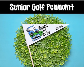 Senior Golf Gift, Senior Mom, Class of 2027, Senior Night Gift, Custom Pennant, Boys Golf Gift, Senior 2027, Golf Mom, Awards Night