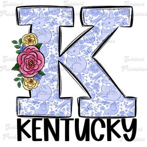 KY Png, Kentucky Png, Spring, Easter Flowers, Summer, Happy Easter, Floral png, Sublimation Design, Digital Download