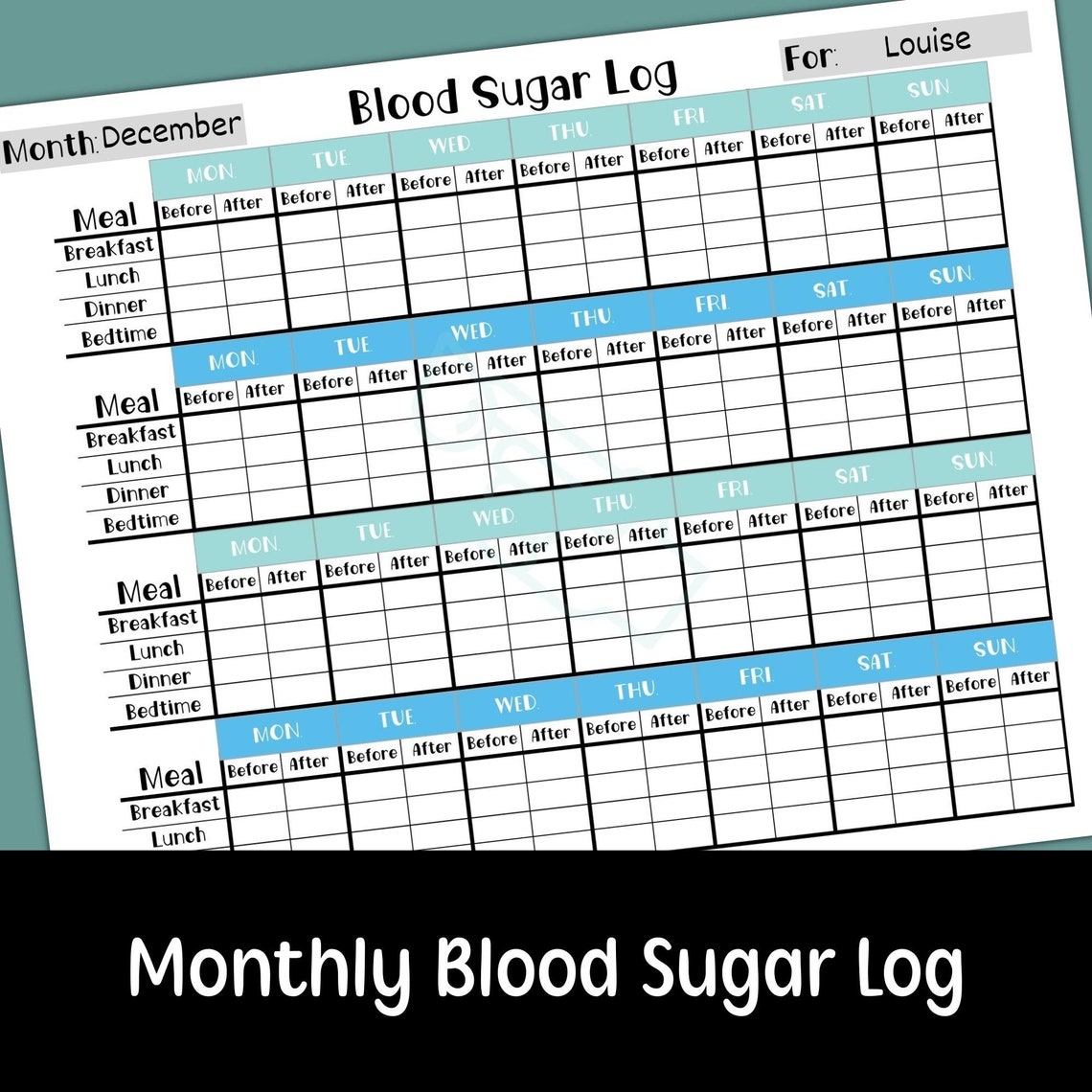 Medication Tracker Printable Medicine Chart Kids Medicine - Etsy