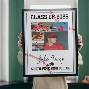 Baseball Senior Gift, Baseball Team Gifts, Class of 2025, Senior 2025, Senior Night, Signature Poster, Baseball Poster, Baseball Banner