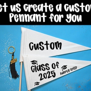 Senior Basketball Gift, Senior Mom, Class of 2025, Senior Night Gift, Custom Pennant, Boys Basketball Gift, Senior 2025 Felt Name