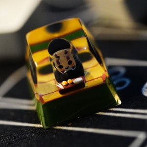 N.o Fa.c.e Keycap, Cube Artisan Keycap, ESC keycap, Gifts for, Birthday, Christmas gift, Gift for Brother, wedding gift, special gift, Gift