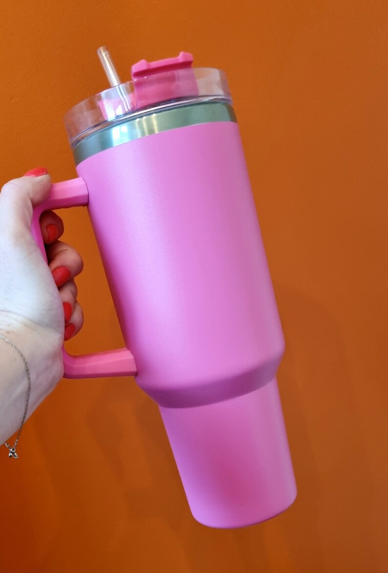40 Oz Tumbler With Handle and Straw Dupe for Viral Tumbler Etsy UK