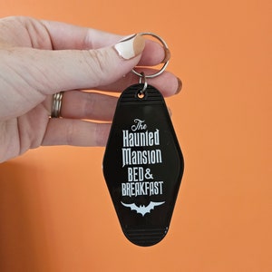 Haunted Mansion Inspired Motel keyring