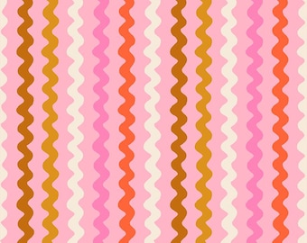 1-800-NOTION Ric Rac Posy Fabric by Ruby Star Society | RS5209 14 | Pink Sewing Notions Quilting Cotton