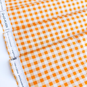 Small Plaid of my Dreams in Marigold, by Maureen Cracknell for Art Gallery Fabrics, 100% Premium Cotton Fabric