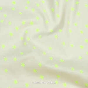 Freaky Familiars Neon Yellow Starry Fabric – Ruby Star Society RS4109 95 – Halloween Blender Quilting Cotton