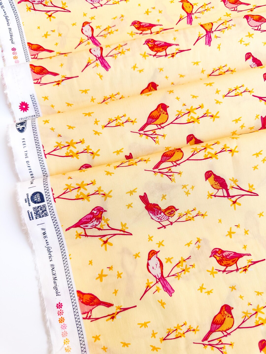 Dawn Chorus Bird Print Cotton Fabric Art Gallery Fabrics Etsy Dawn Chorus Bird Print Cotton Fabric Art Gallery Fabrics Etsy
