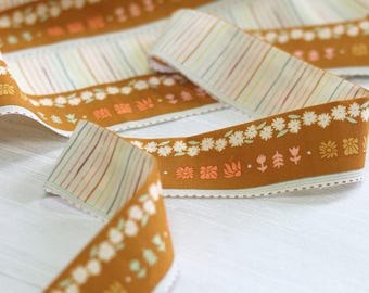 Geobloom Bound - Premium Quilting Cotton by Sewcial Bee Collective | GeoBloom Collection Fabric Yards, Binding Fabric