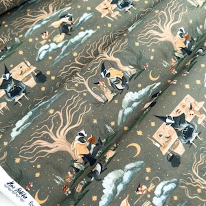 Forager Fabric | Dear Stella Forager Collection | Cotton Fabric by the Yard | Woodland Animal Print | Quilting & Sewing Material